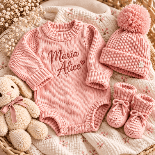 Kit Meu Jardim de Amor – Tricô Floral Premium | Ninho de Amor™