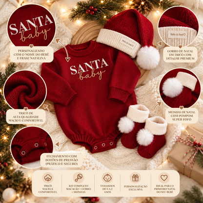 Kit Meu Primeiro Natal Personalizado — Ninho de Amor Unissex