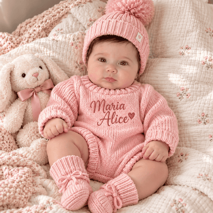 Kit Meu Jardim de Amor – Tricô Floral Premium | Ninho de Amor™